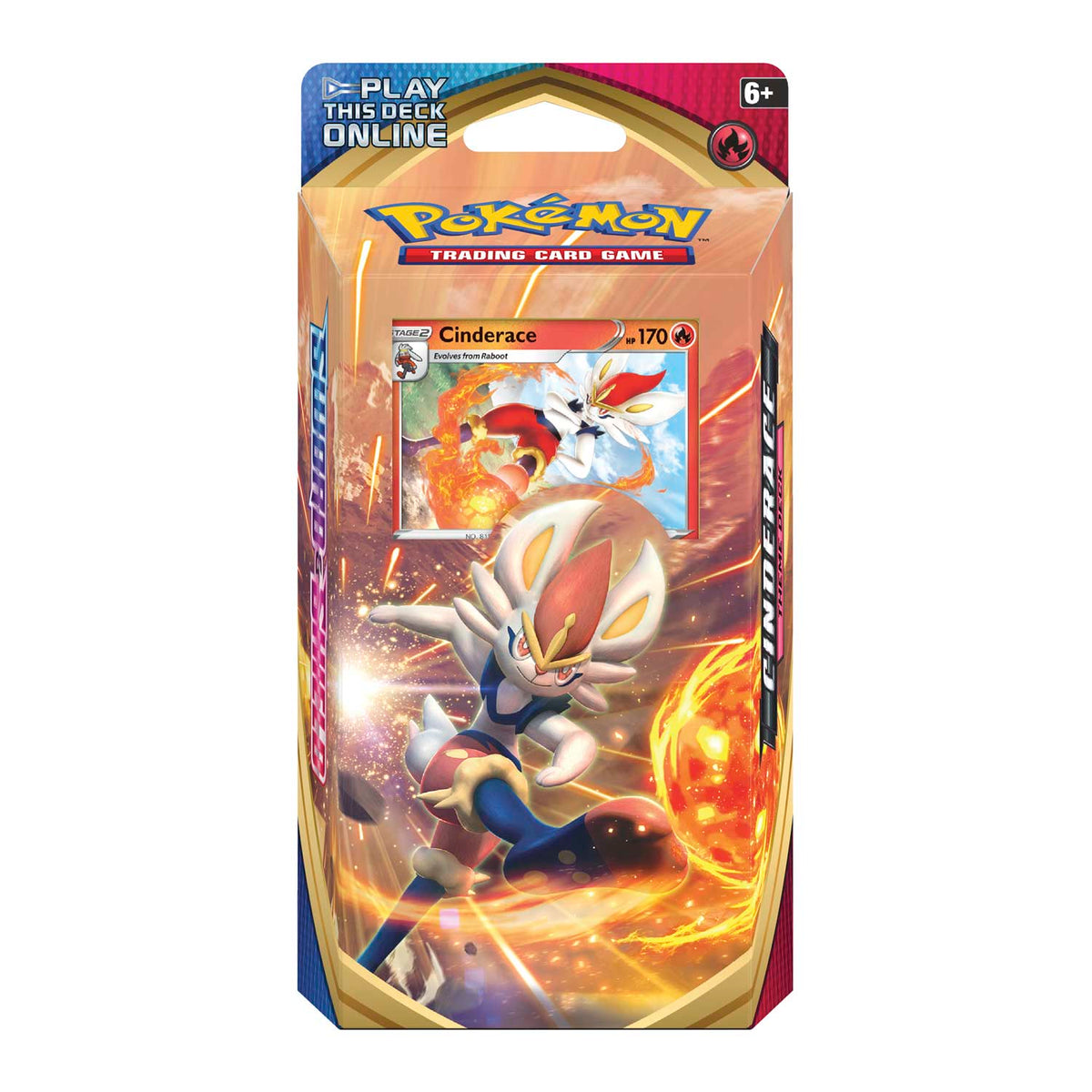 Pokemon TCG: Sword &amp; Shield SS01 Theme Deck - Inteleon / Cinderace / Rillaboom-ThemeDeck-Cinderace-The Pokémon Company International-Ace Cards &amp; Collectibles