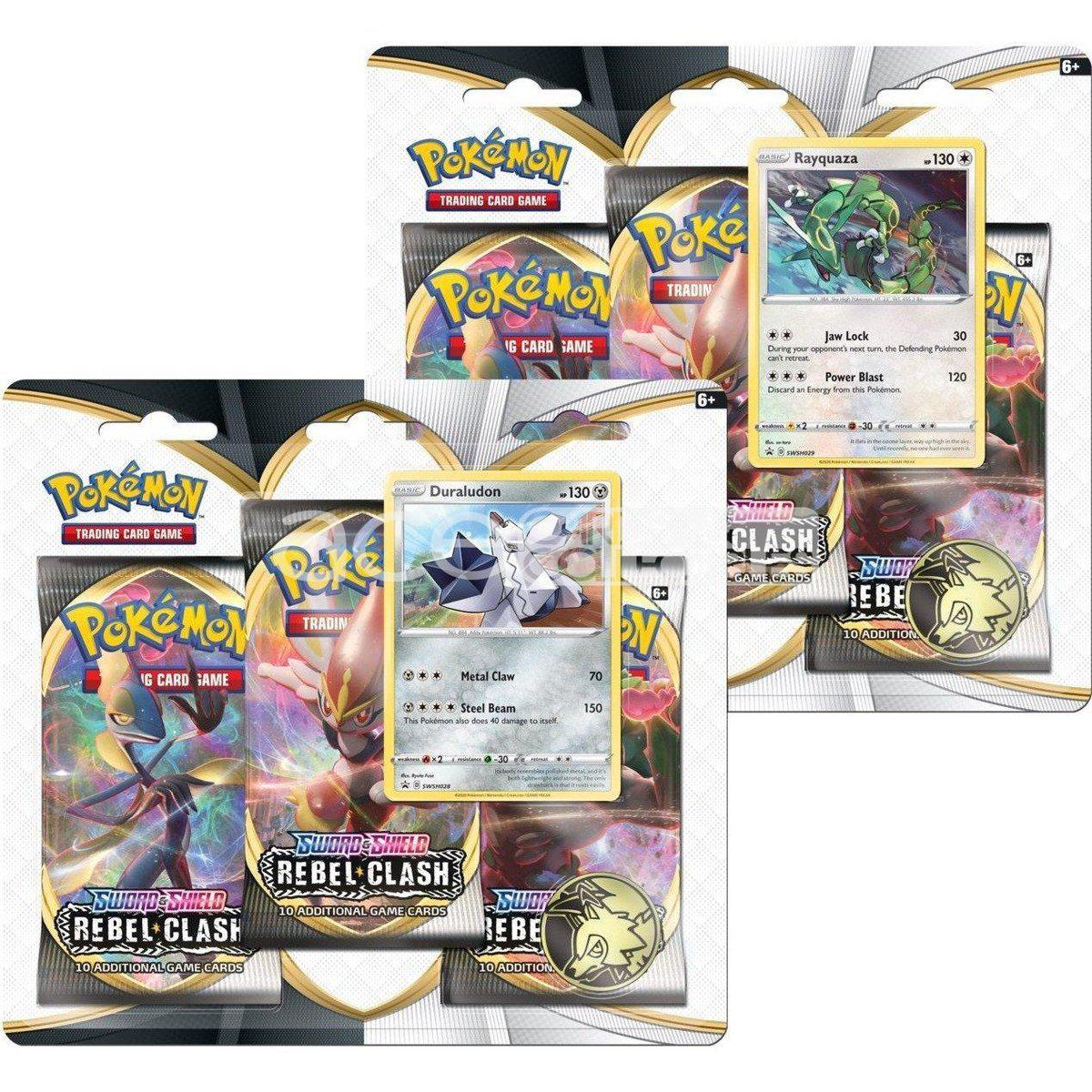 Pokémon TCG: Sword & Shield SS02 Rebel Clash Triple Pack Blister-Duraludon-The Pokémon Company International-Ace Cards & Collectibles