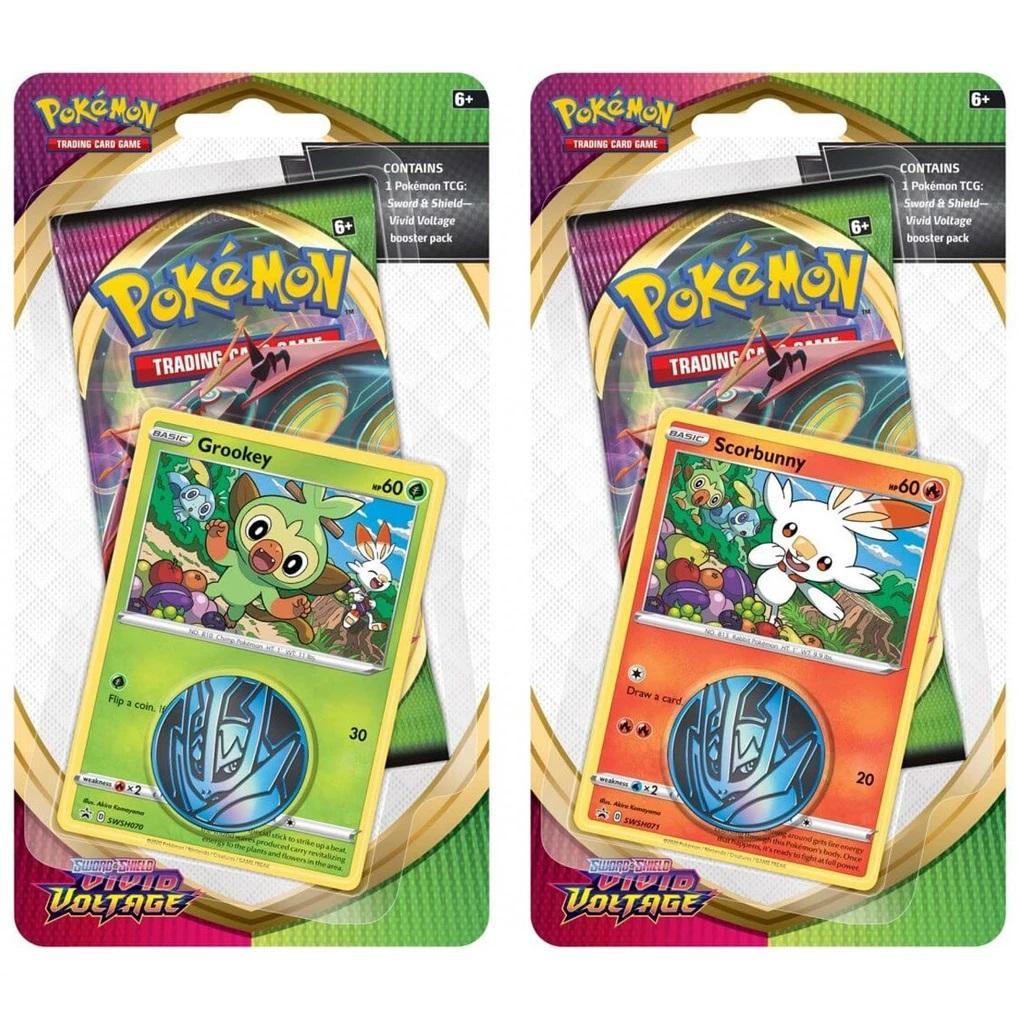 Pokemon TCG: Sword & Shield SS04 Vivid Voltage Single Pack Blister-Grookey-The Pokémon Company International-Ace Cards & Collectibles