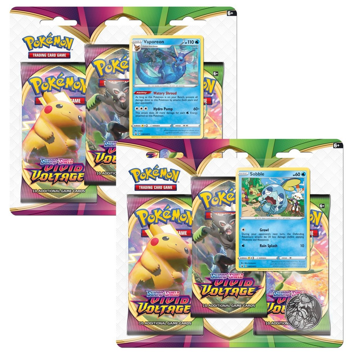 Pokémon TCG: Sword & Shield SS04 Vivid Voltage Triple Pack Blister-Sobble-The Pokémon Company International-Ace Cards & Collectibles