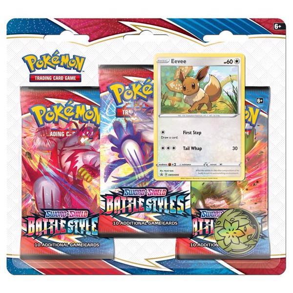 Pokemon TCG: Sword &amp; Shield SS05 Battle Styles Triple Pack Blister-Eevee-The Pokémon Company International-Ace Cards &amp; Collectibles