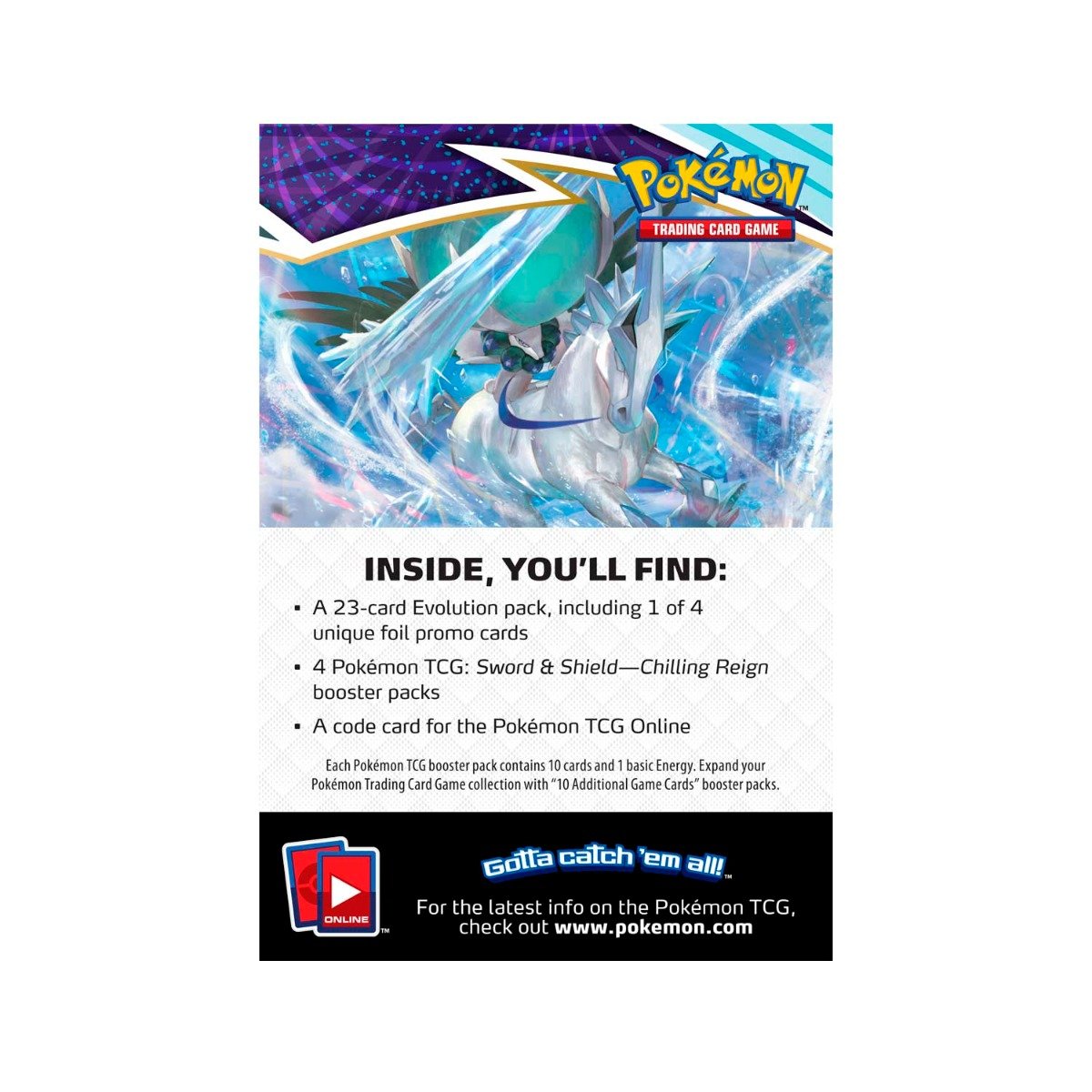 pokemon 23 card evolution pack Pokemon TCG: Sword & Shield SS06 Chilling Reign Build & Battle Box