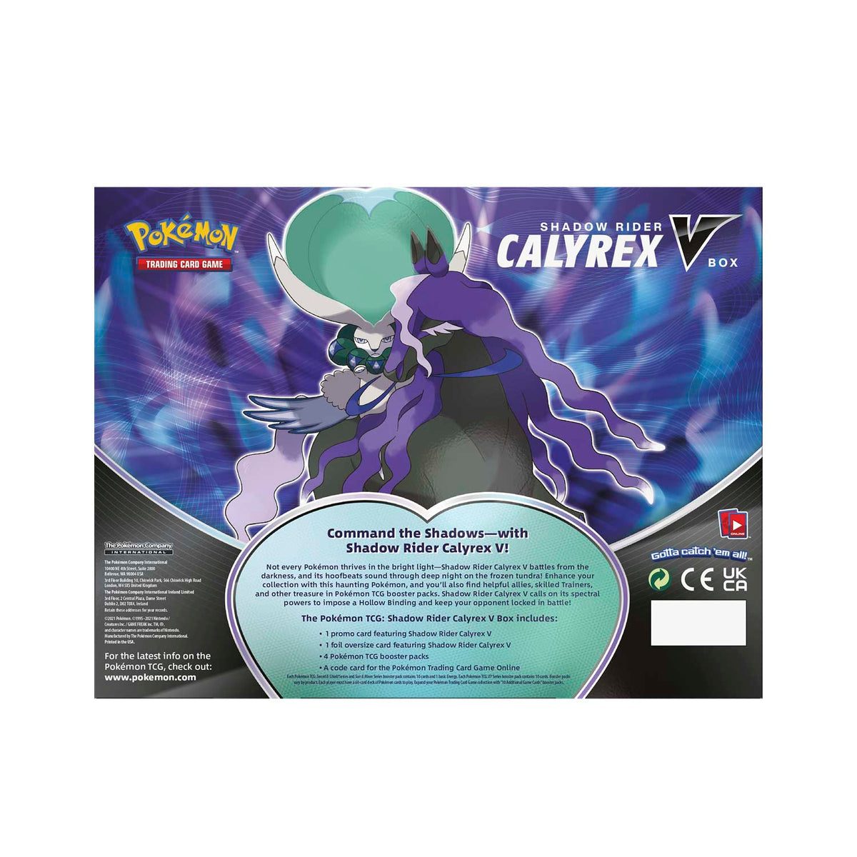 Pokemon TCG: Sword Shield SS06 Chilling Reign: Ice &amp; Shadow Rider Calyrex V Box-The Pokémon Company International-Ace Cards &amp; Collectibles