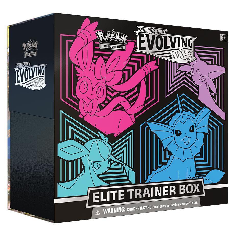Pokemon TCG: Sword & Shield SS07 Evolving Skies Elite Trainer Box (Back-Order)-Both Design-The Pokémon Company International-Ace Cards & Collectibles