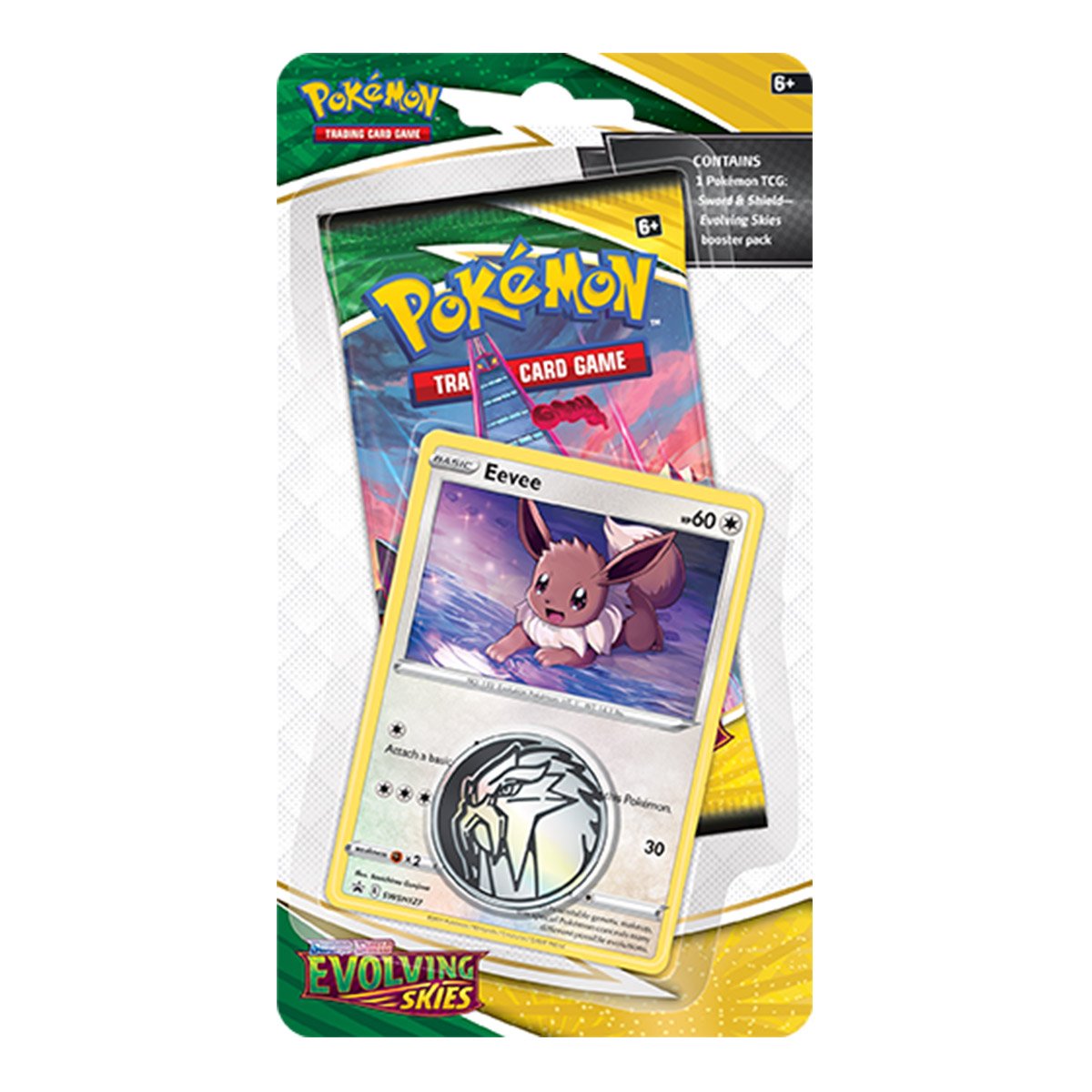 Pokémon TCG: Sword &amp; Shield SS07 Evolving Skies Single Pack Blister - [ Eevee / Galarian Slowpoke ]-Eevee-The Pokémon Company International-Ace Cards &amp; Collectibles