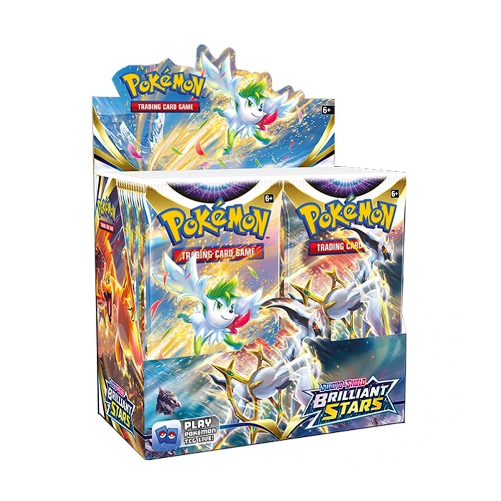 Pokemon TCG: Sword & Shield SS09 Brilliant Stars Booster (Includes Acrylic Protector)-The Pokémon Company International-Ace Cards & Collectibles