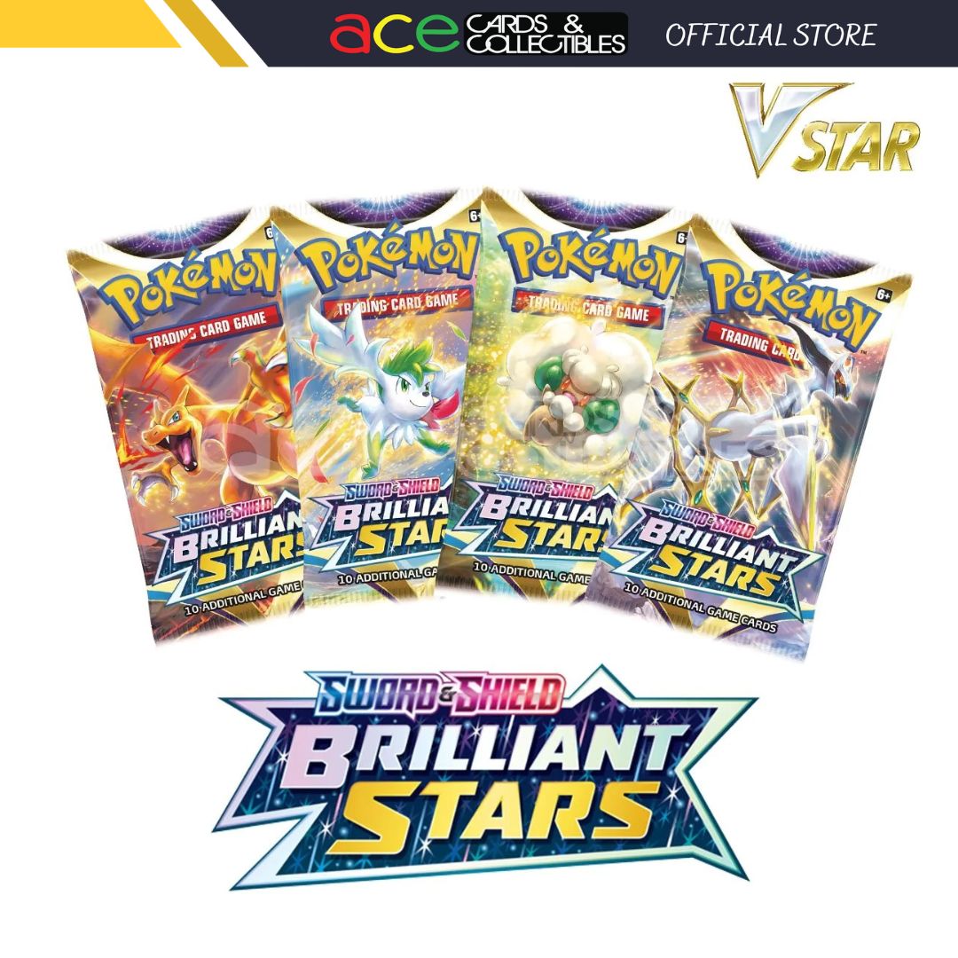 Pokemon TCG: Sword &amp; Shield SS09 Brilliant Stars - Booster Pack-The Pokémon Company International-Ace Cards &amp; Collectibles