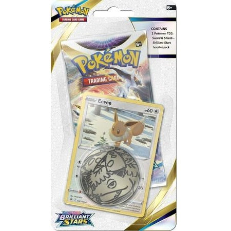 Pokémon TCG: Sword &amp; Shield SS09 Brilliant Stars Single Pack Blister - [ Eevee / Flapple ]-Eevee-The Pokémon Company International-Ace Cards &amp; Collectibles