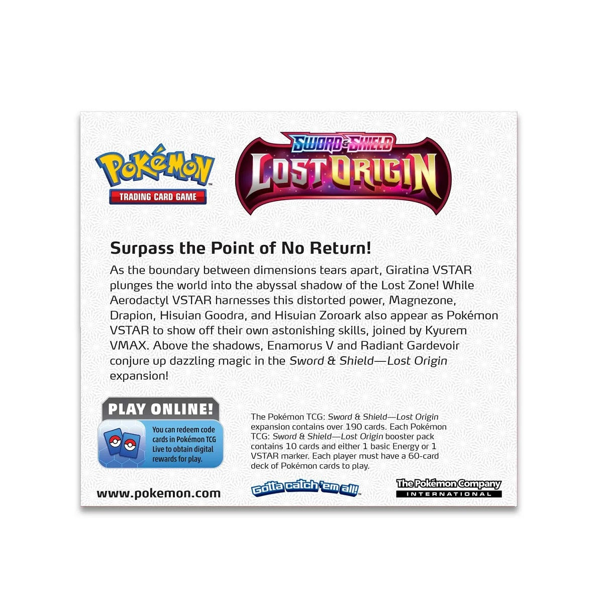 Pokemon TCG: Sword &amp; Shield SS11 Lost Origin Booster Pack-The Pokémon Company International-Ace Cards &amp; Collectibles