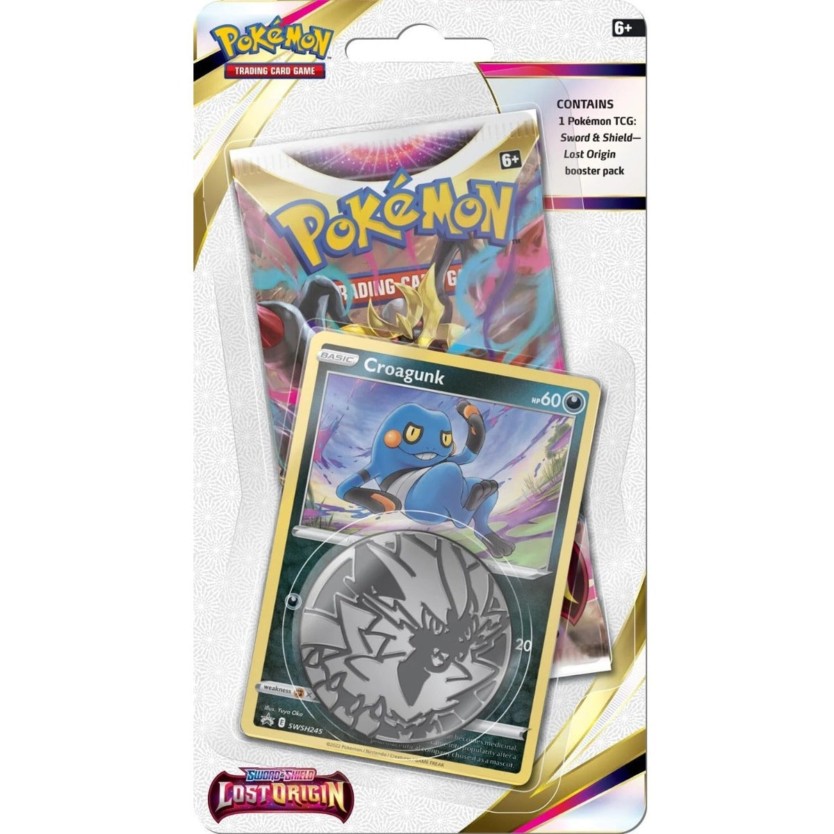 Pokemon TCG: Sword & Shield SS11 Lost Origin Checklane Blister-Both Design (Scorbunny & Croagunk)-The Pokémon Company International-Ace Cards & Collectibles