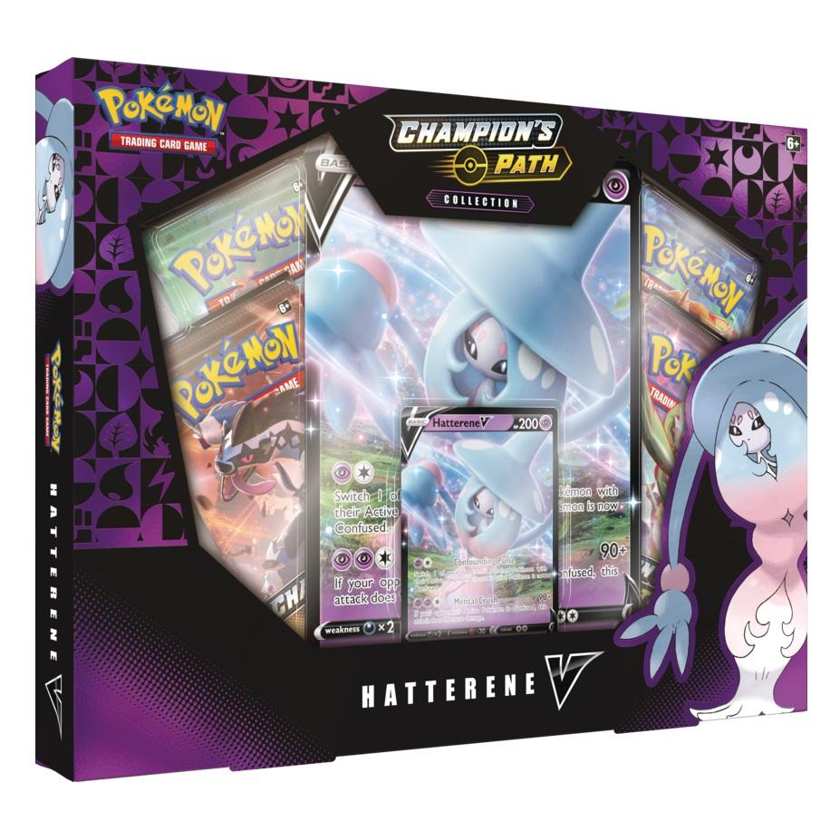 Pokémon TCG: Sword Shield SWSH 3.5 Champion’s Path Collection -Hatterene V Box-The Pokémon Company International-Ace Cards &amp; Collectibles