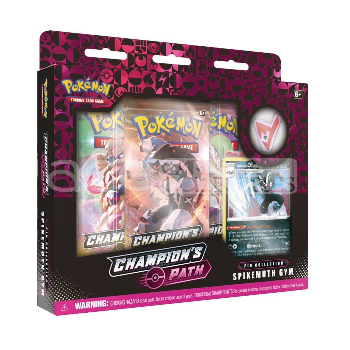 Pokémon TCG: Sword Shield SWSH 3.5 Champion’s Path Pin Collection (November)-Set of All Three Design (3 Boxes Bundle)-The Pokémon Company International-Ace Cards & Collectibles