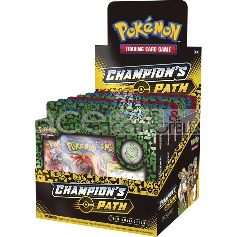 Pokémon TCG: Sword Shield SWSH 3.5 Champion’s Path Pin Collection (November)-Whole Display Box - 6 boxes (2 Boxes of 3 Designs)-The Pokémon Company International-Ace Cards &amp; Collectibles