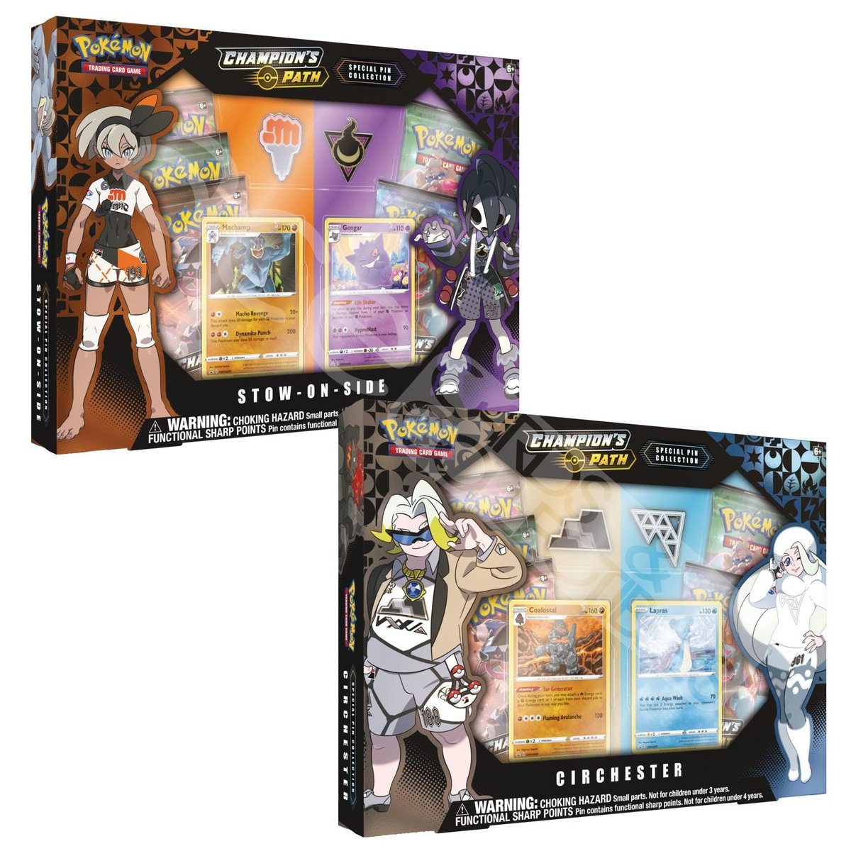 Pokémon TCG: Sword Shield SWSH 3.5 Champion’s Path Special Pin Collection-Set of Both Design (2 Special Pin Boxes Bundle)-The Pokémon Company International-Ace Cards &amp; Collectibles