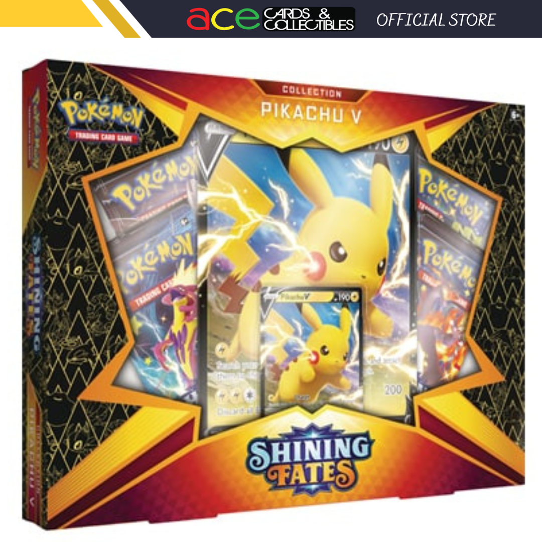 Pokemon TCG: Sword Shield SWSH 4.5 Shining Fates: Pikachu V Box-The Pokémon Company International-Ace Cards &amp; Collectibles