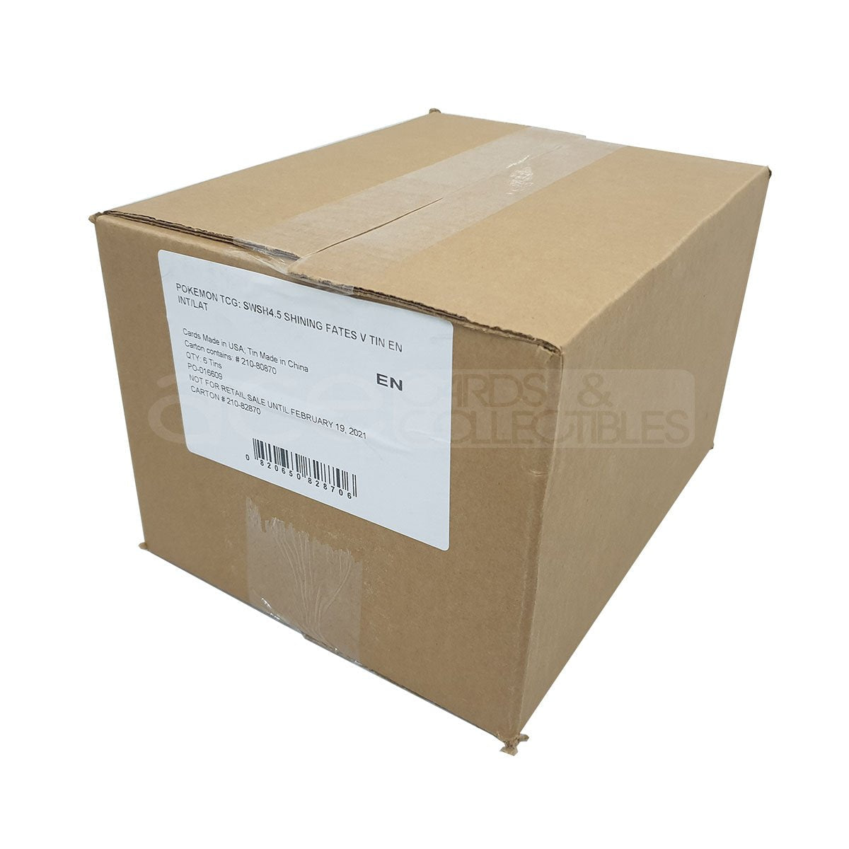 Pokemon TCG: Sword Shield SWSH 4.5 Shining Fates V Tin-Eldegoss V-The Pokémon Company International-Ace Cards & Collectibles