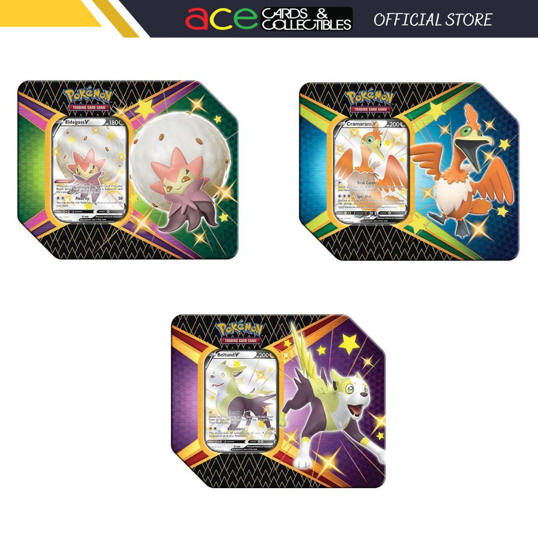 Pokemon TCG: Sword Shield SWSH 4.5 Shining Fates V Tin-Eldegoss V-The Pokémon Company International-Ace Cards & Collectibles