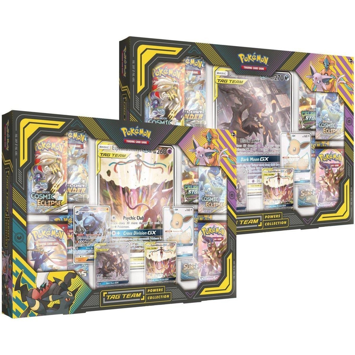 Pokémon TCG: TAG TEAM Powers Collection-Espeon &amp; Deoxys GX (Oversize Card)-The Pokémon Company International-Ace Cards &amp; Collectibles