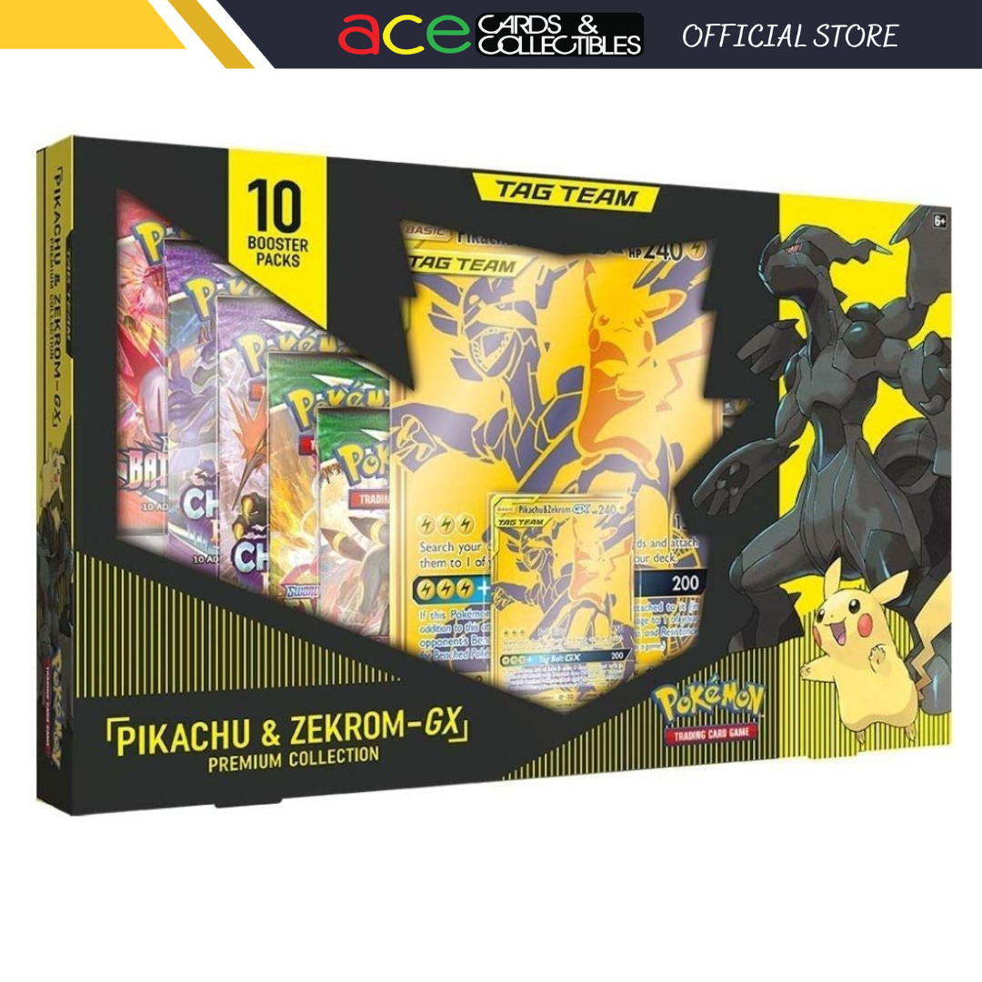 Pokemon TCG: Tag Team Pikachu & Zekrom GX Premium Collection-The Pokémon Company International-Ace Cards & Collectibles