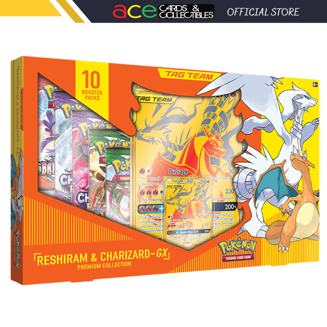 Pokemon TCG: Tag Team Reshiram & Charizard GX Premium Collection-The Pokémon Company International-Ace Cards & Collectibles