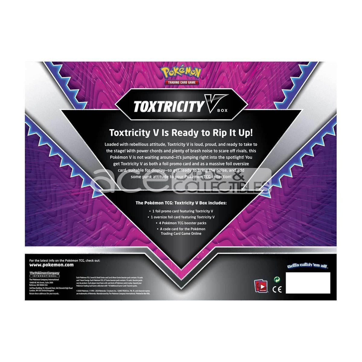 Pokemon TCG Toxtricity V Box-The Pokémon Company International-Ace Cards &amp; Collectibles
