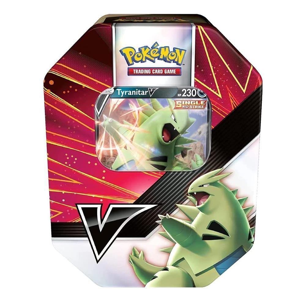 Pokemon TCG: V Strikers Tin (Tyranitar V / Empoleon V)-Tyranitar V-The Pokémon Company International-Ace Cards &amp; Collectibles
