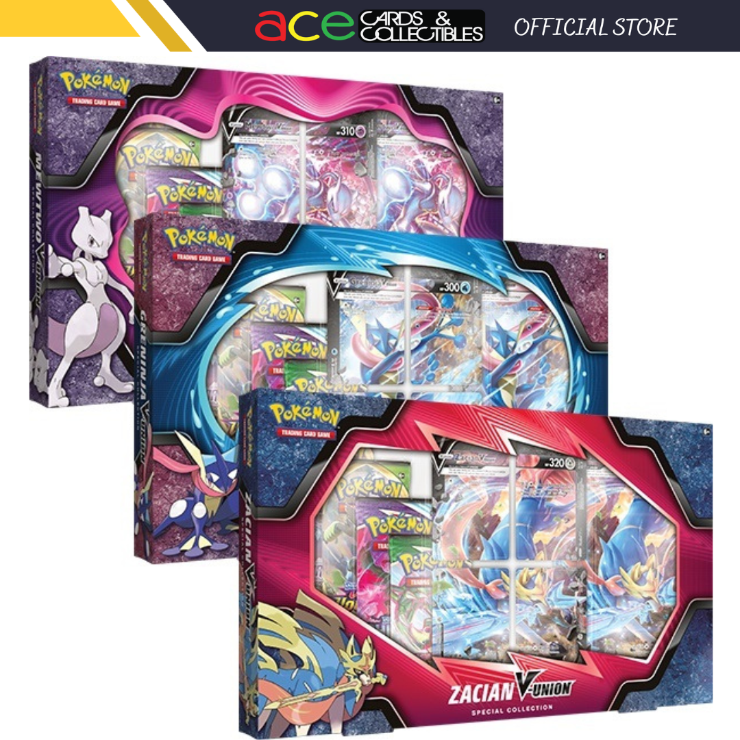 Pokemon TCG: V-UNION Special Collection-Completed Set of 3-The Pokémon Company International-Ace Cards &amp; Collectibles