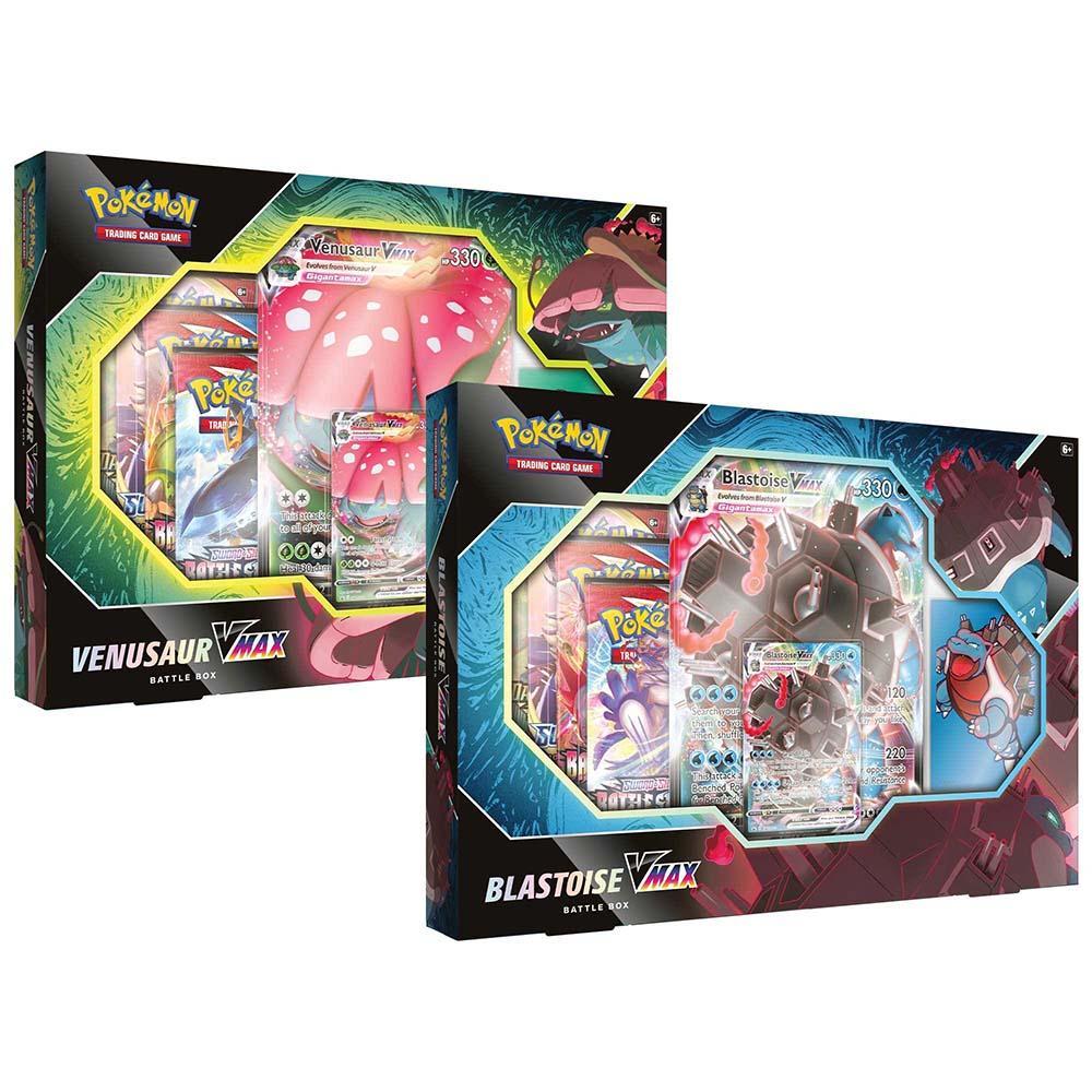 Pokemon TCG: Venusaur VMAX or Blastoise VMAX Battle Box-Blastoise VMAX-The Pokémon Company International-Ace Cards &amp; Collectibles