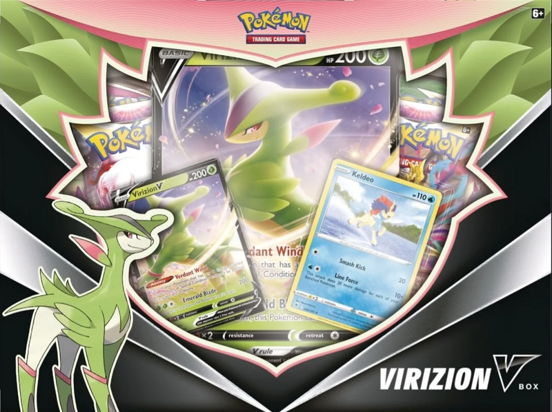 Pokemon TCG: Virizion V Box-The Pokémon Company International-Ace Cards &amp; Collectibles