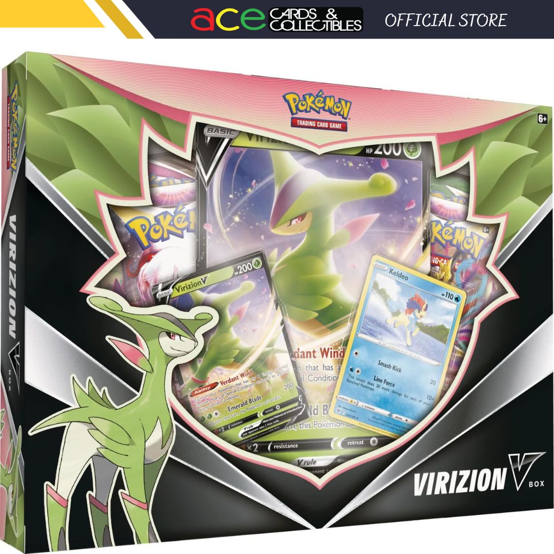 Pokemon TCG: Virizion V Box-The Pokémon Company International-Ace Cards &amp; Collectibles