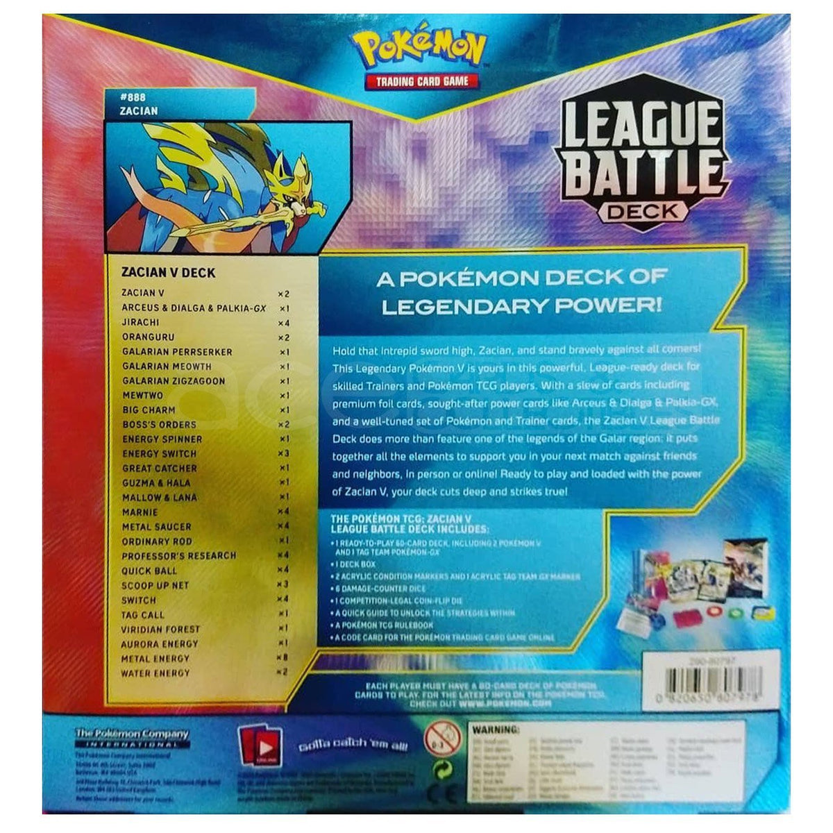 Pokemon TCG Zacian V League Battle Deck-The Pokémon Company International-Ace Cards &amp; Collectibles