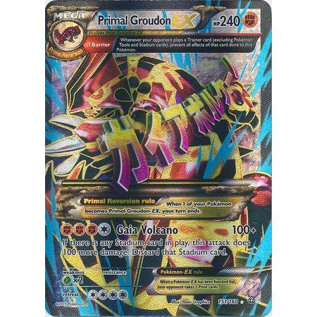 Primal Groudon EX -Single Card-Full Art Ultra Rare [151/160]-The Pokémon Company International-Ace Cards & Collectibles