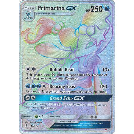 Primarina GX -Single Card-Hyper Rare [149/145]-The Pokémon Company International-Ace Cards &amp; Collectibles