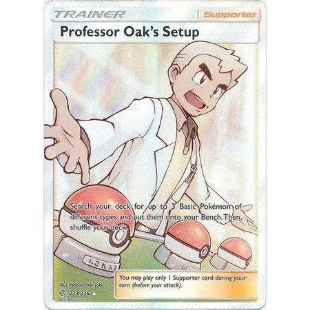 Professor Oak&#39;s Setup -Single Card-Full Art Ultra Rare [233/236]-The Pokémon Company International-Ace Cards &amp; Collectibles