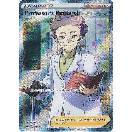 Professor&#39;s Research -Single Card-Full Art Ultra Rare [201/202]-The Pokémon Company International-Ace Cards &amp; Collectibles