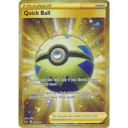 Quick Ball -Single Card-Secret Rare [216/202]-The Pokémon Company International-Ace Cards & Collectibles