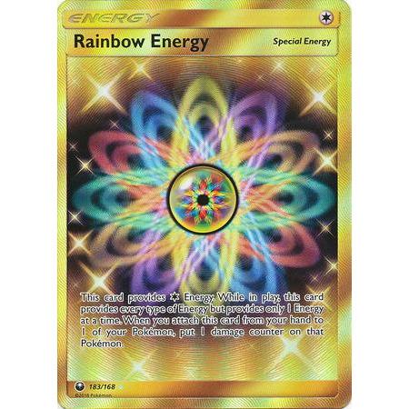 Rainbow Energy -Single Card-Secret Rare [183/168]-The Pokémon Company International-Ace Cards &amp; Collectibles