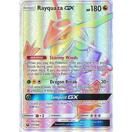 Rayquaza GX -Single Card-Hyper Rare [177/168]-The Pokémon Company International-Ace Cards & Collectibles
