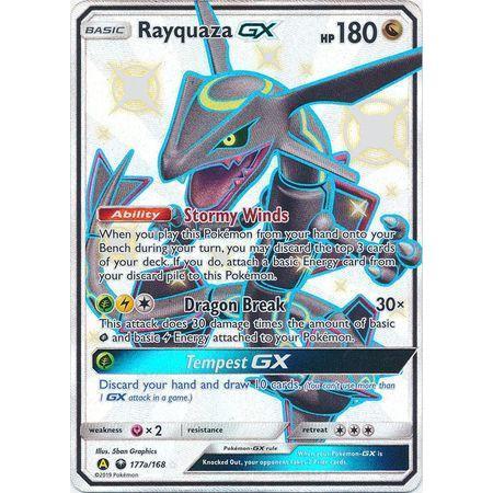 Rayquaza GX -Single Card-Shiny Ultra Rare (Promo) [177a/168 ]-The Pokémon Company International-Ace Cards &amp; Collectibles