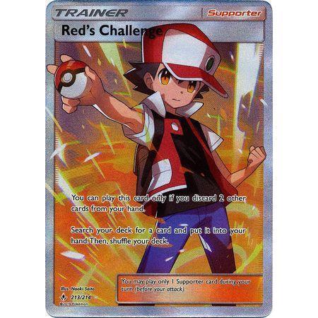 Red&#39;s Challenge -Single Card-Full Art Ultra Rare [213/214]-The Pokémon Company International-Ace Cards &amp; Collectibles
