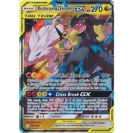 Reshiram &amp; Zekrom GX -Single Card-Ultra Rare [157/236]-The Pokémon Company International-Ace Cards &amp; Collectibles