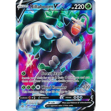 Rillaboom V -Single Card-Full Art Ultra Rare [175/192]-The Pokémon Company International-Ace Cards & Collectibles