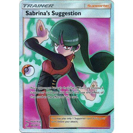 Sabrina&#39;s Suggestion -Single Card-Full Art Ultra Rare [181/181]-The Pokémon Company International-Ace Cards &amp; Collectibles