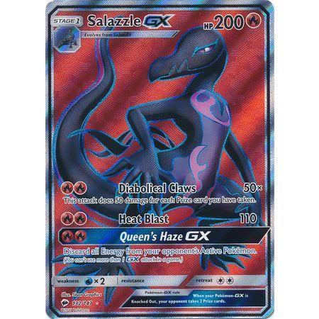 Salazzle GX -Single Card-Full Art Ultra Rare [132/147]-The Pokémon Company International-Ace Cards &amp; Collectibles