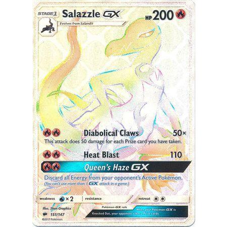Salazzle GX -Single Card-Hyper Rare [151/147]-The Pokémon Company International-Ace Cards &amp; Collectibles