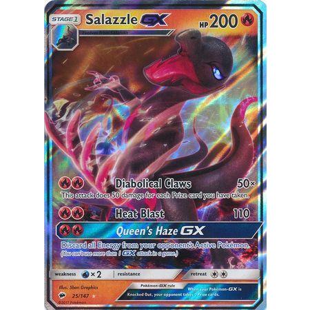 Salazzle GX -Single Card-Ultra Rare [25/147]-The Pokémon Company International-Ace Cards &amp; Collectibles
