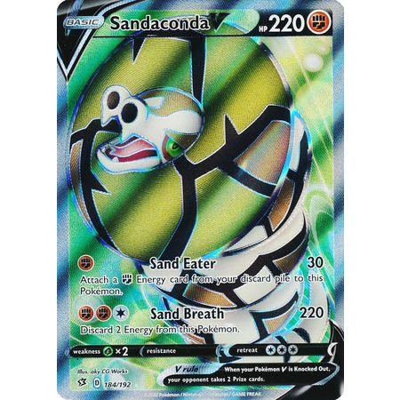 Sandaconda V -Single Card-Full Art Ultra Rare [184/192]-The Pokémon Company International-Ace Cards & Collectibles