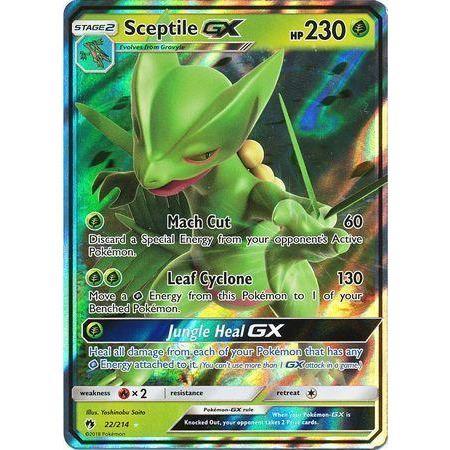 Sceptile GX -Single Card-Ultra Rare [22/214]-The Pokémon Company International-Ace Cards &amp; Collectibles