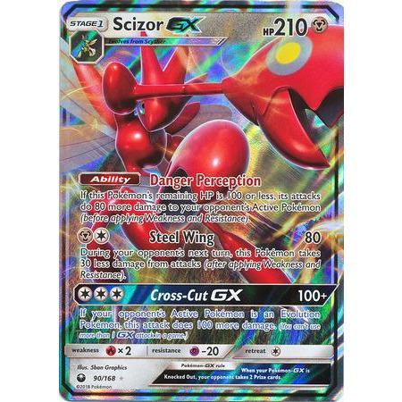 Scizor GX -Single Card-Ultra Rare [90/168]-The Pokémon Company International-Ace Cards &amp; Collectibles