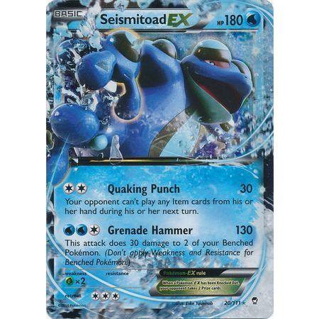 Seismitoad EX -Single Card-Ultra Rare [20/111]-The Pokémon Company International-Ace Cards & Collectibles
